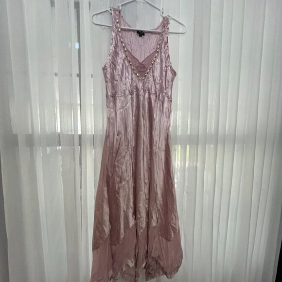 Komarov Bead Pleated Charmeuse Dress  – Size M -NWOT - Picture 7 of 9